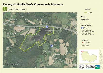 Etang du Moulin Neuf - Réserve Naturelle Régionale des Landes, prairies et étangs de Plounérin