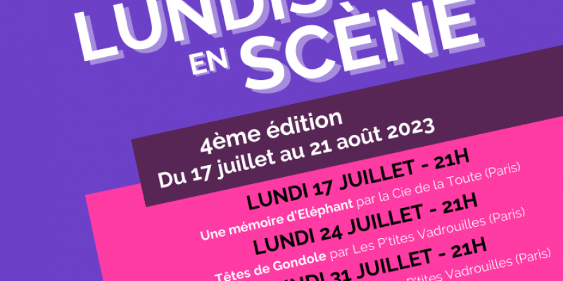Festival de théâtre LUNDIS EN SCENE - Une mémoire déléphant ...
