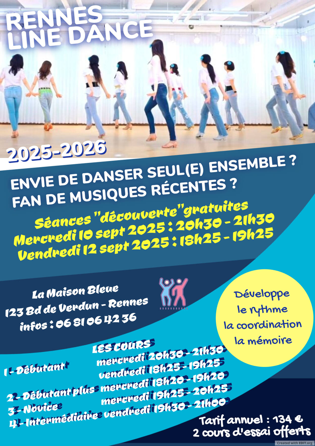 Portes ouvertes : initiation gratuite à la « Line Dance »