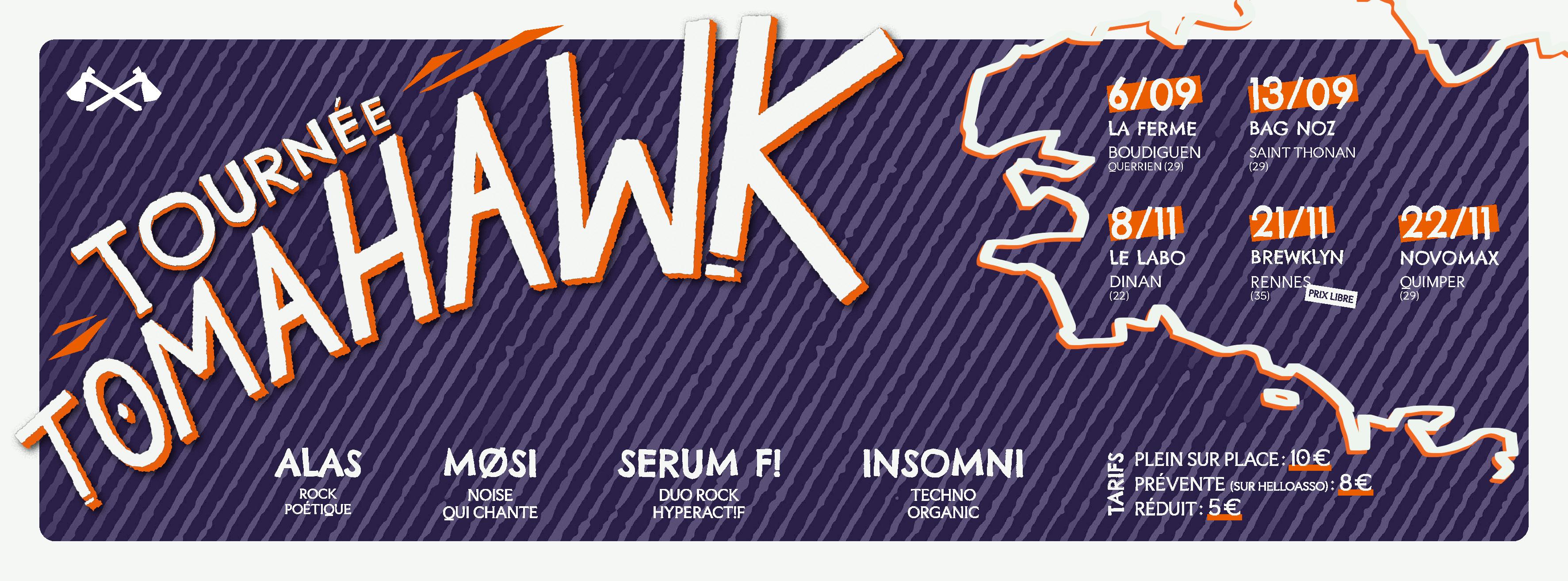 Image LA TOURNÉE TOMAHAWK à BOUDIGUEN - SAM 6 SEPT ! ?