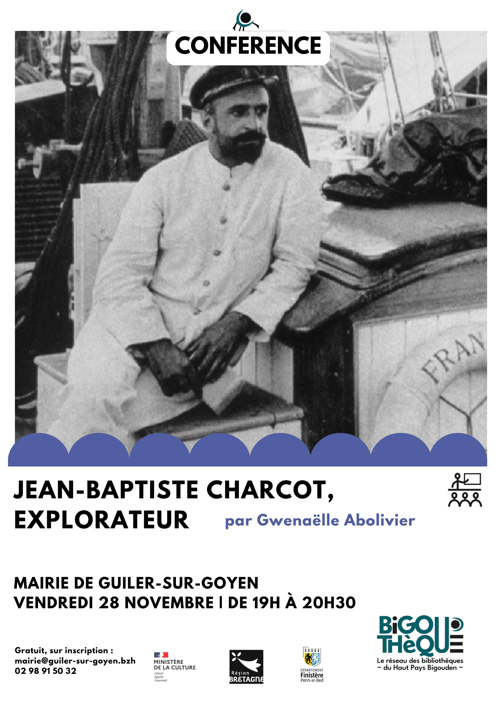 Conférence : Jean-Baptiste Charcot, explorateur des pôles