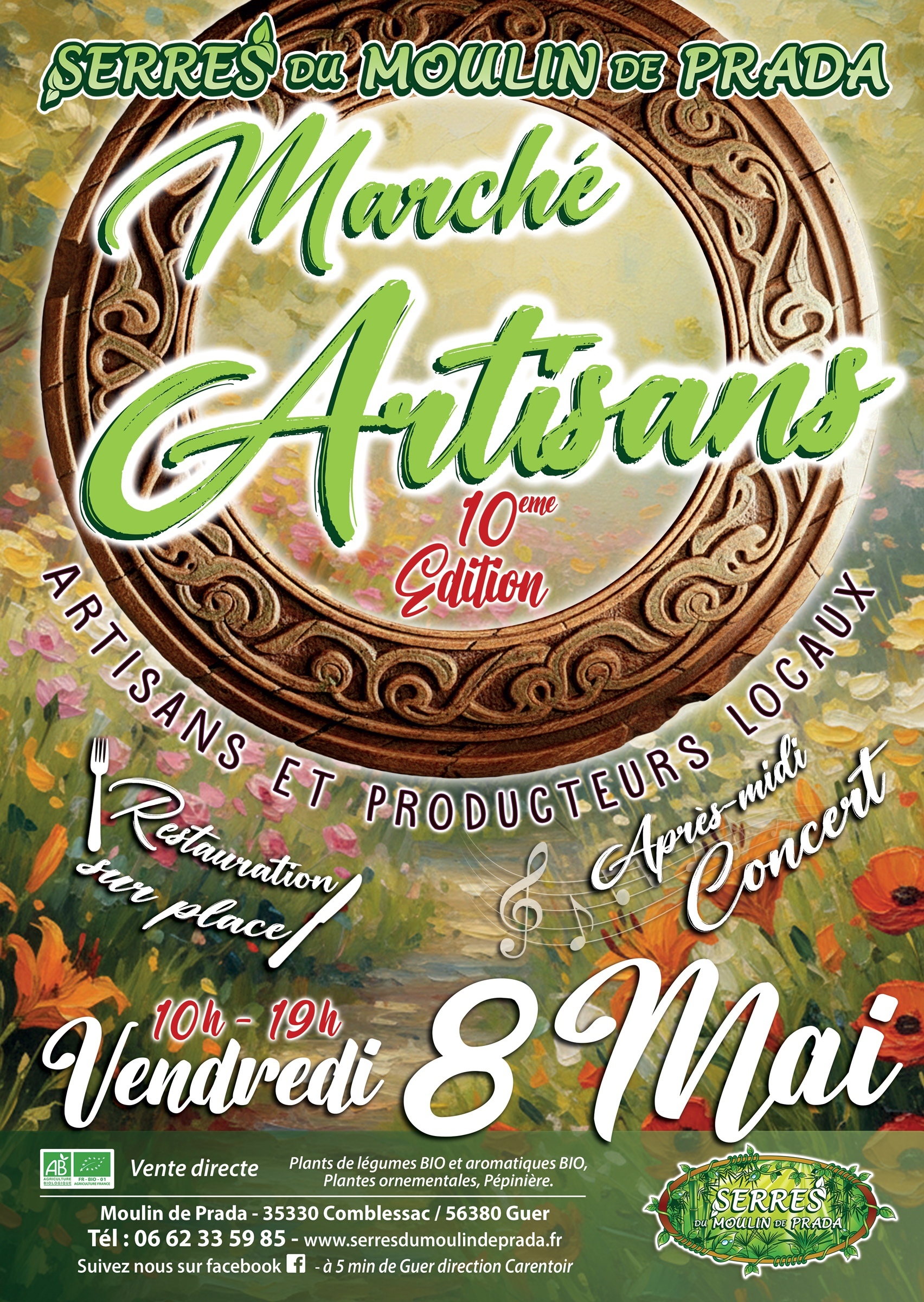 Marché des Artisans des Serres du Moulin de Prada - 8 mai 2026