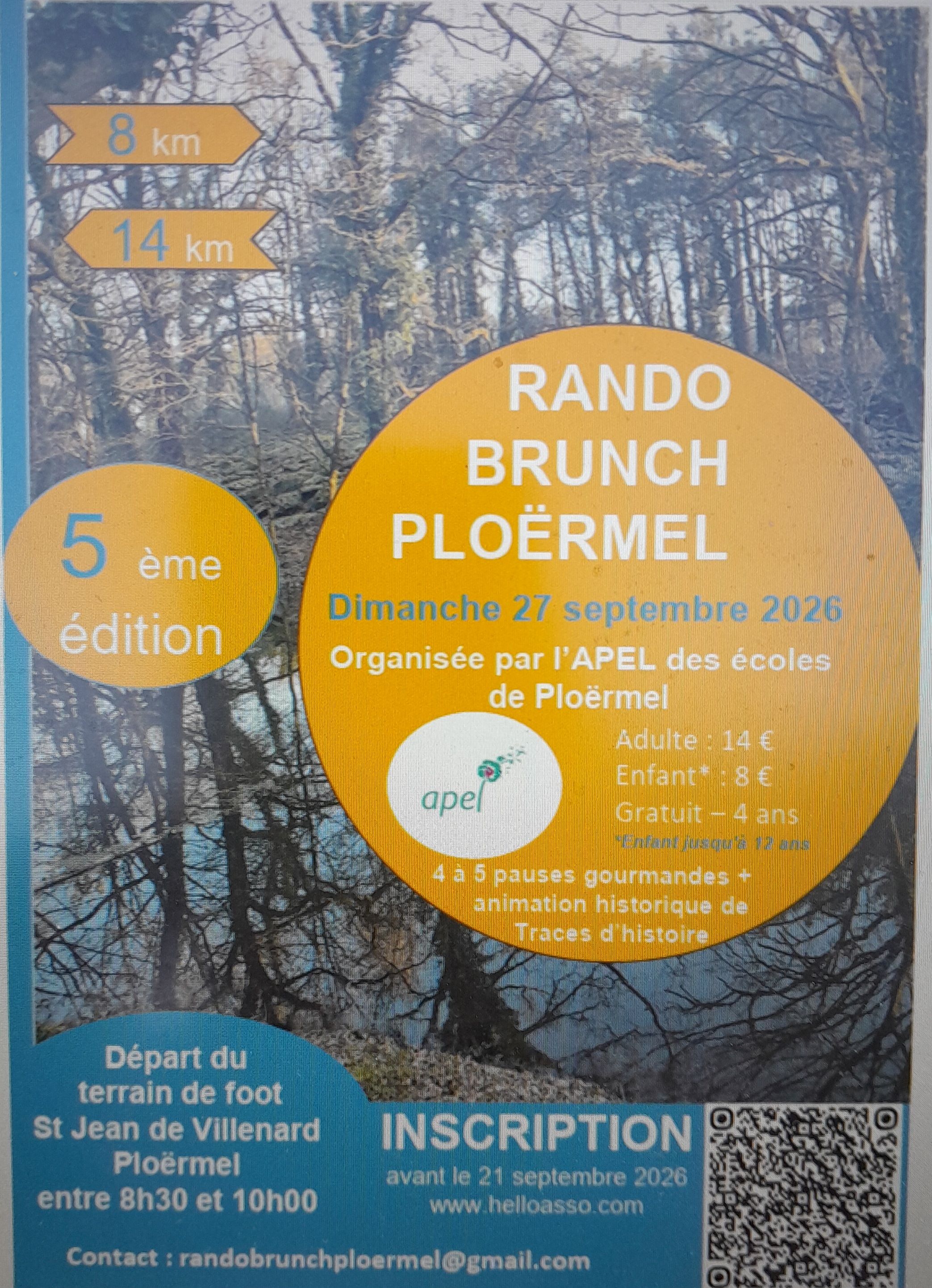 Rando Brunch des Apel des écoles de Ploermel