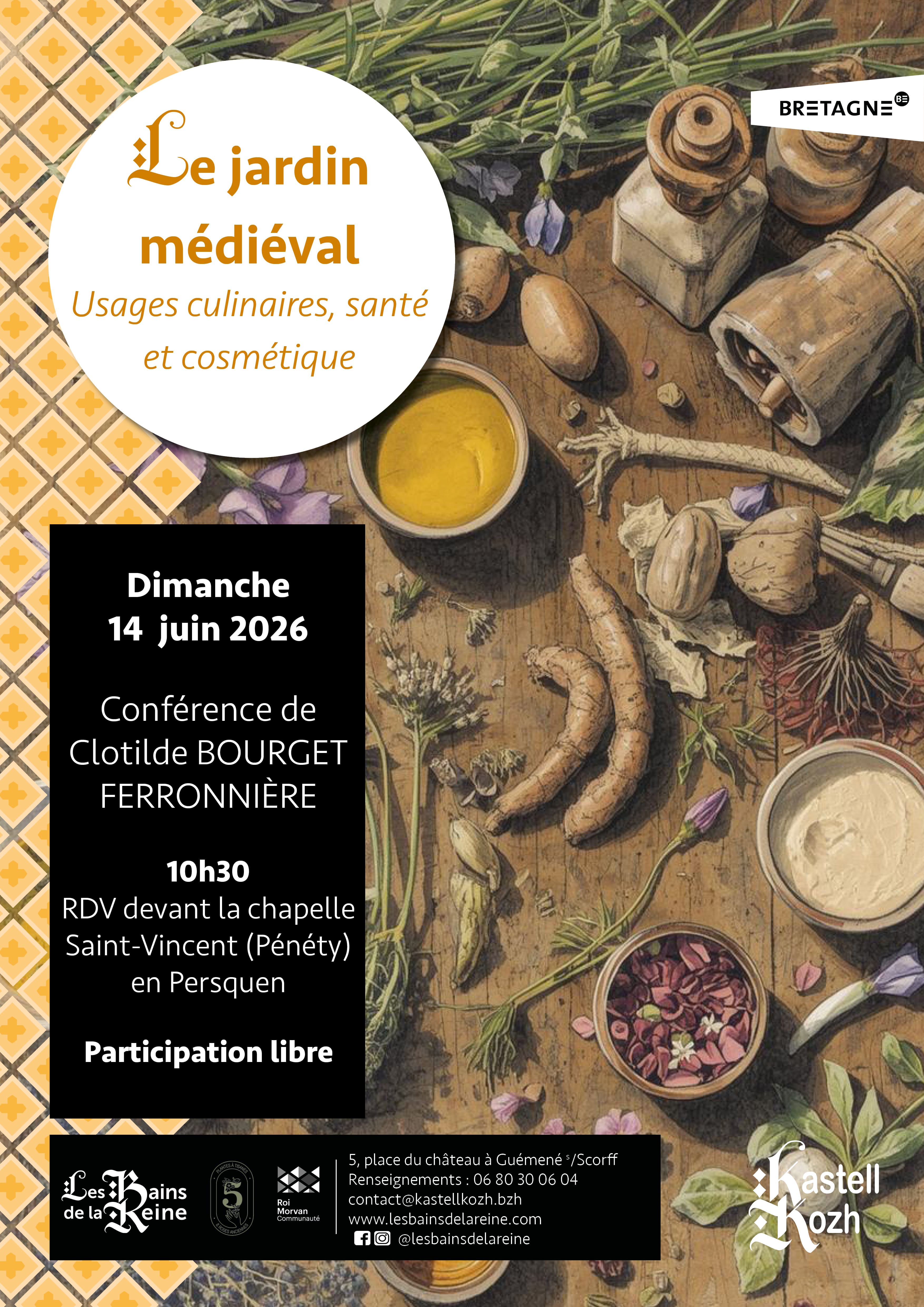 Le jardin au Moyen Âge : usages condimentaires, médicinaux et cosmétiques