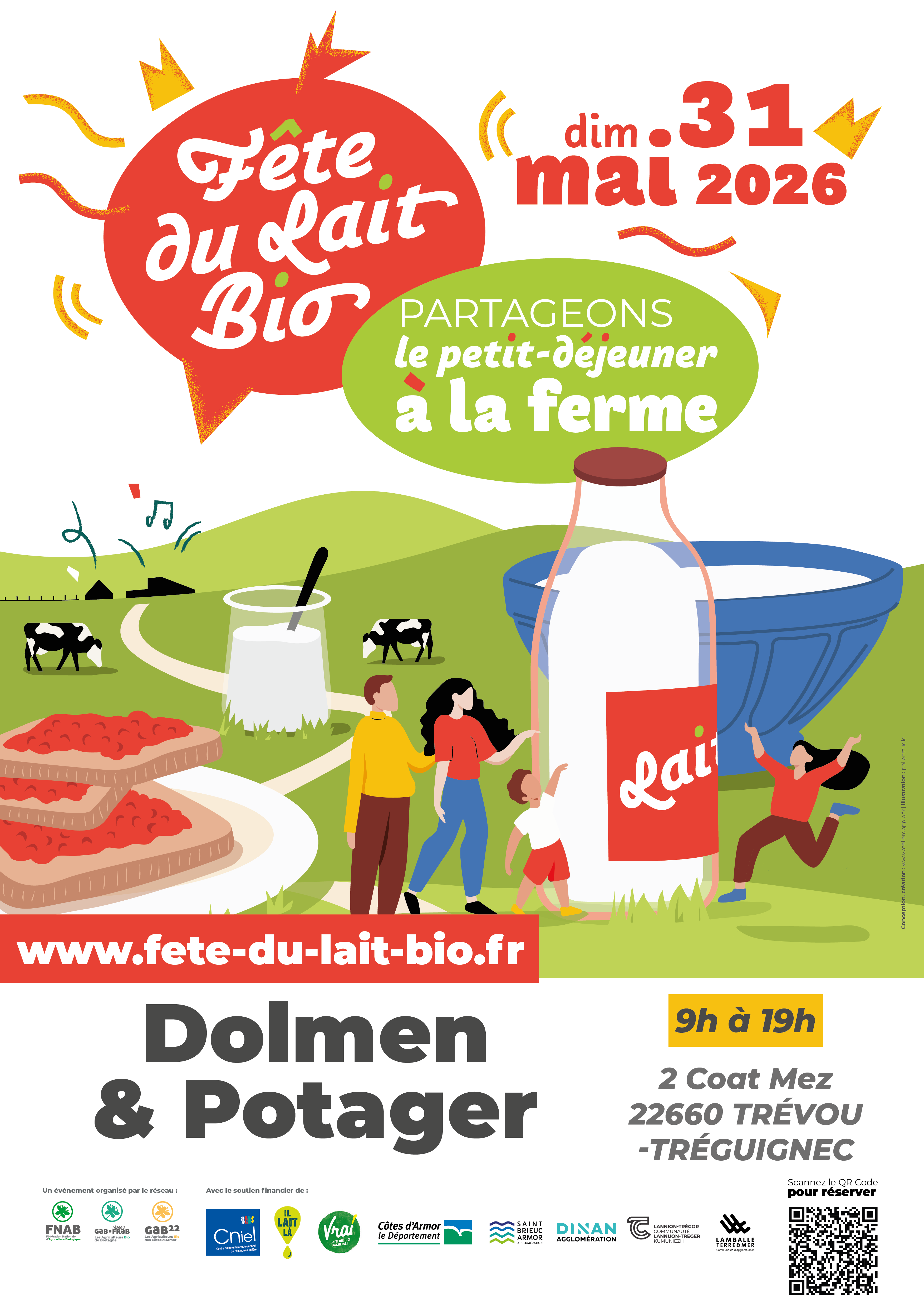 P’tit dej bio et visite de la ferme Dolmen & Potager à Trévou-Tréguignec