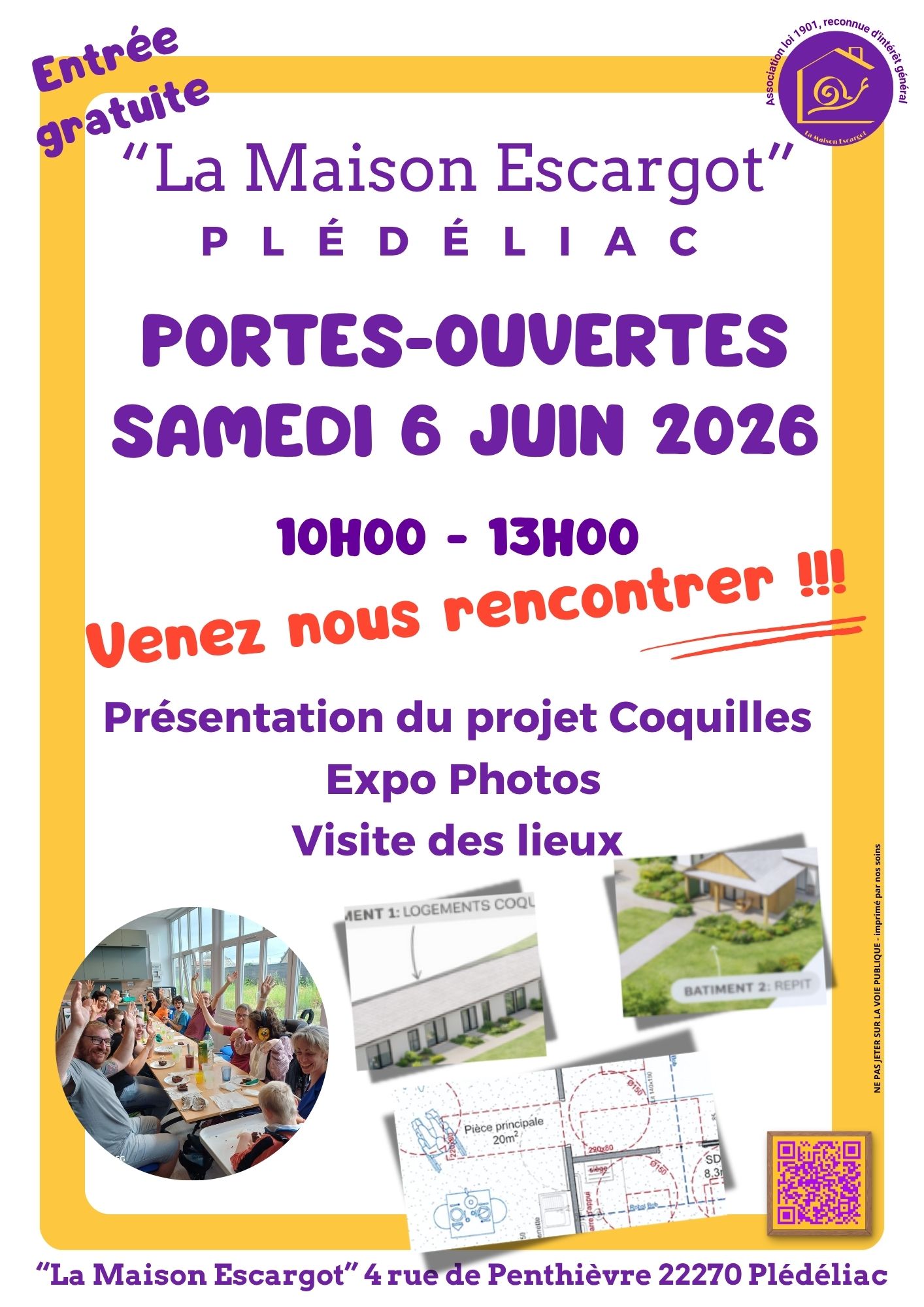 PORTES OUVERTES de l'association "La Maison Escargot"