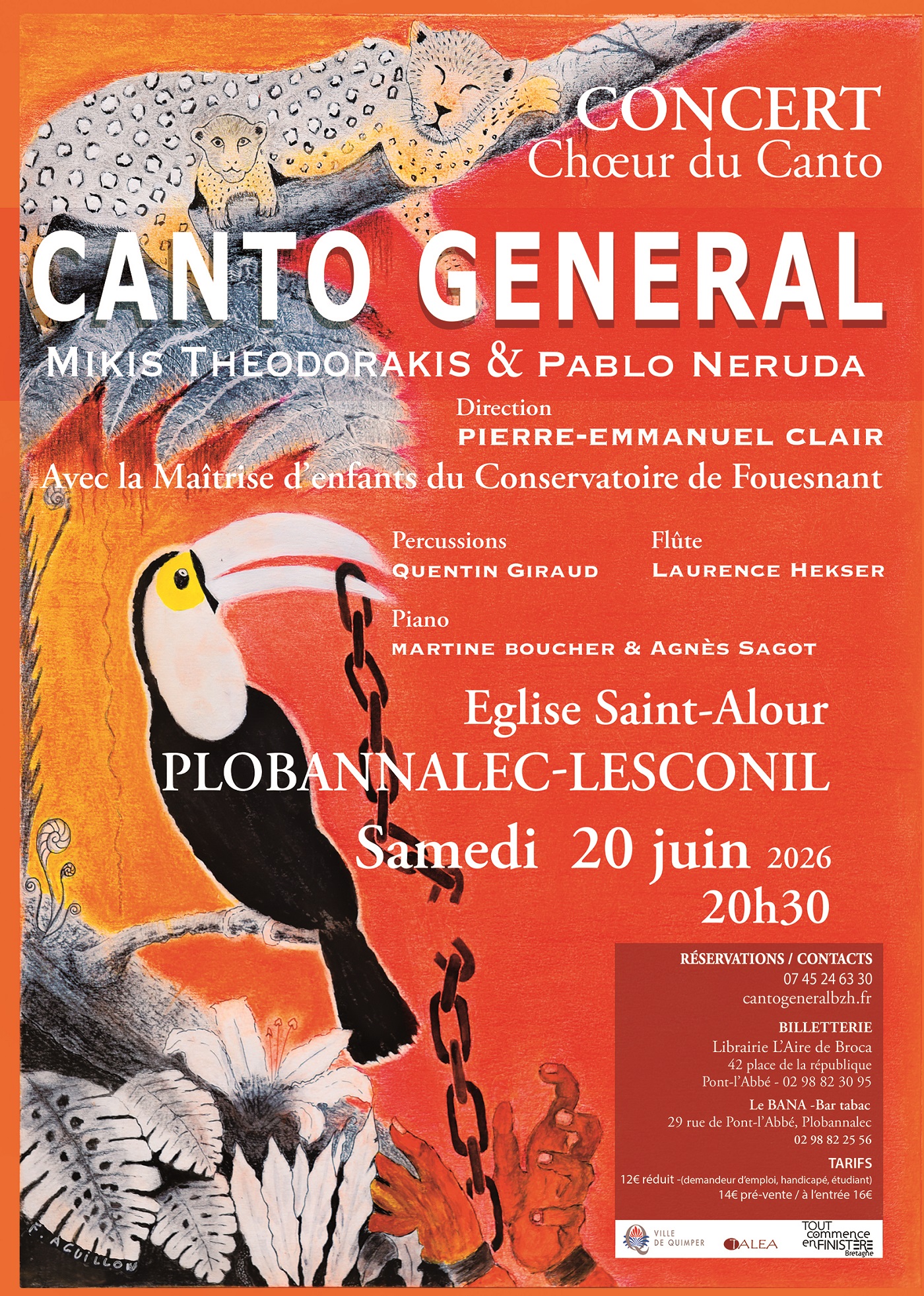 Canto General - St Alour Plobannalec le 20 juin - 20h30
