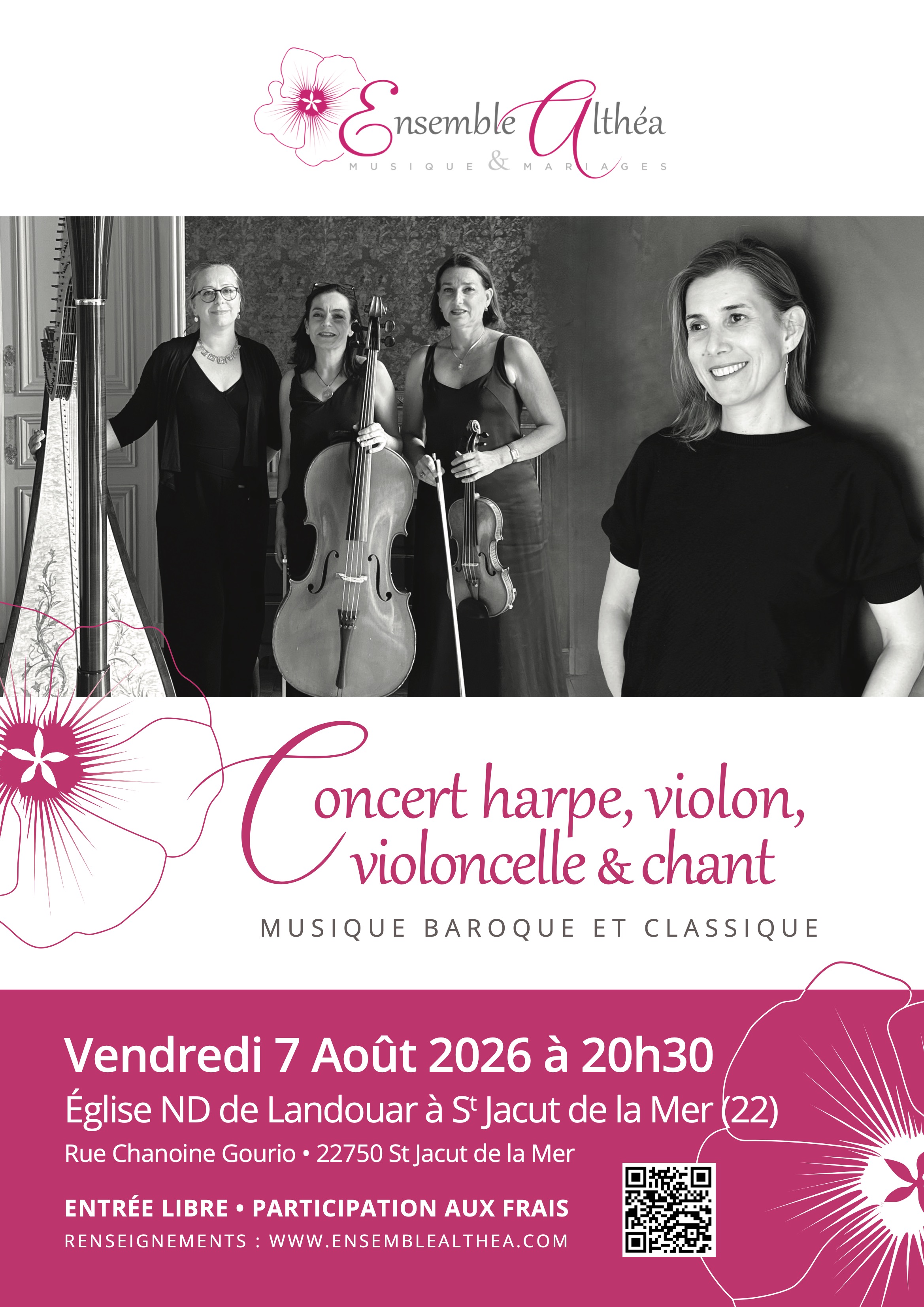 Copie de Concert harpe violon violoncelle et chanteuse
