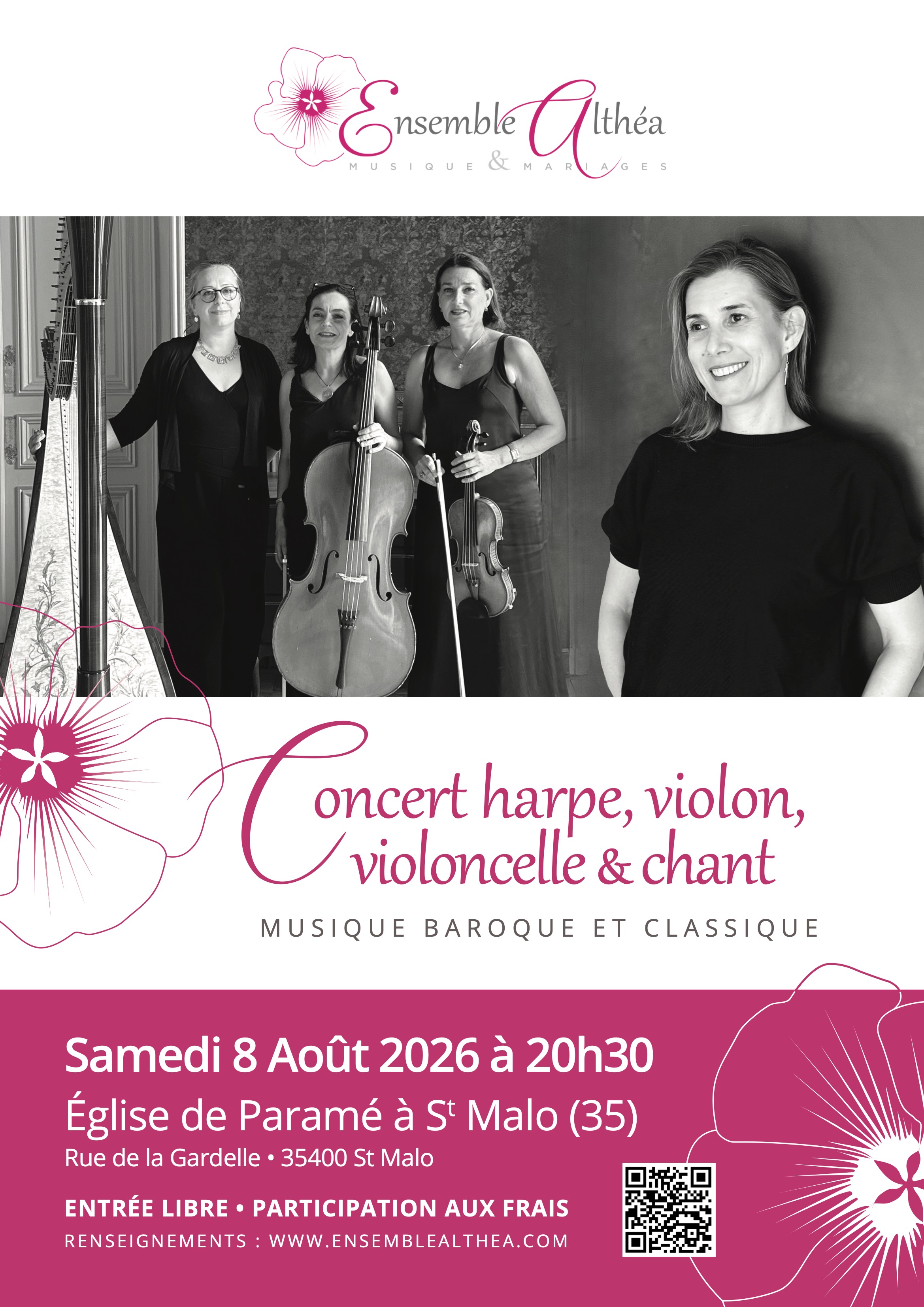 Copie de Concert harpe violon violoncelle et chanteuse