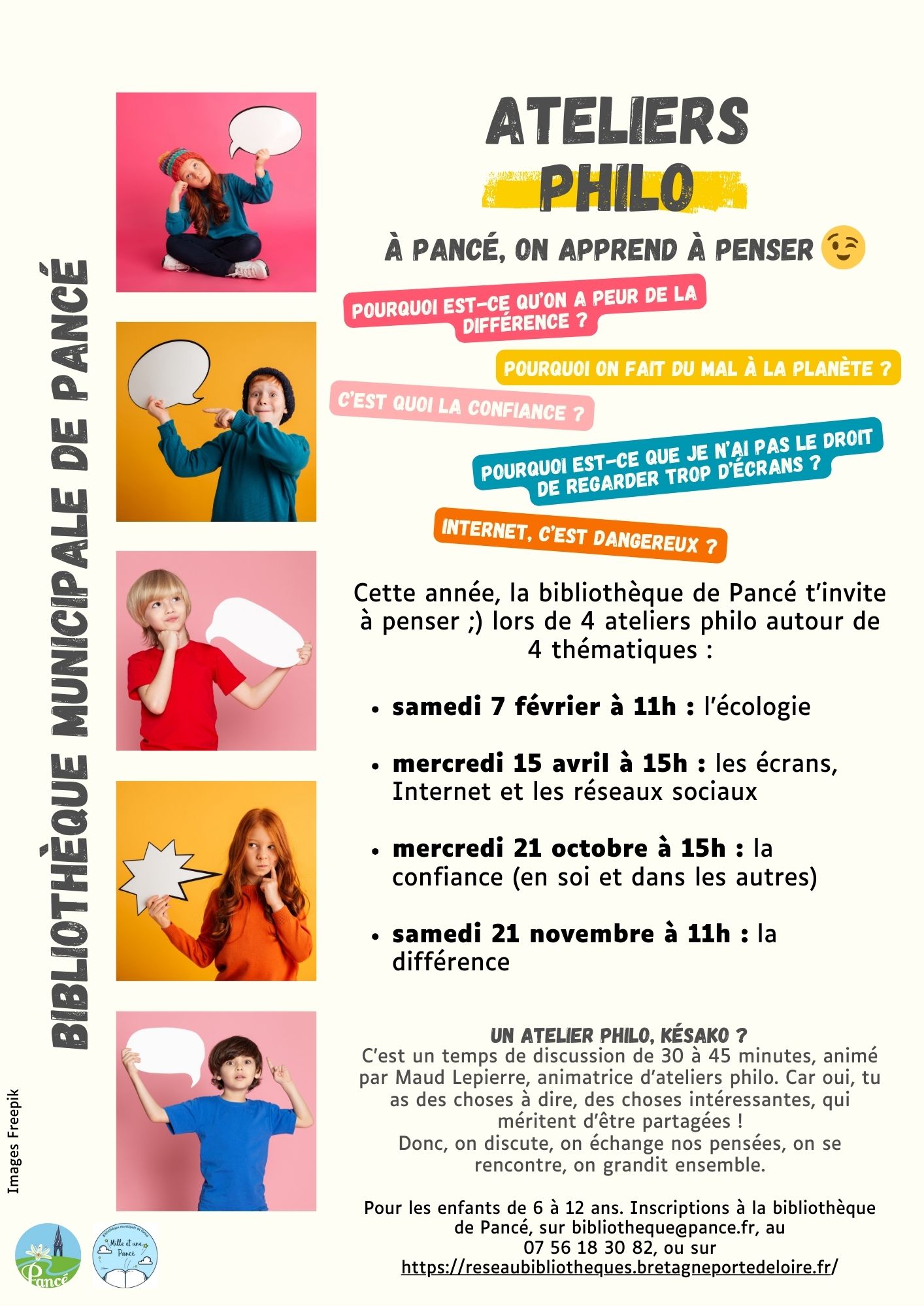 Atelier philo autour de l'écologie et de l'environnement