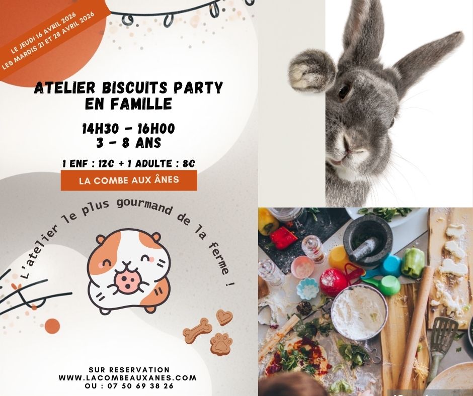 Biscuit Party à la Ferme - Atelier parents /enfants de 3 à 8 ans
