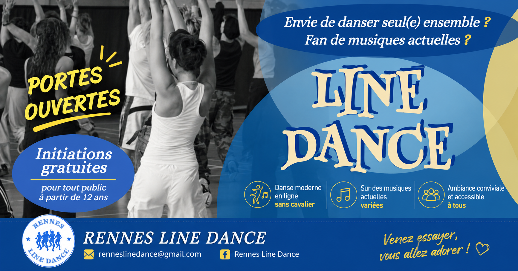 Portes ouvertes : séance d’initiation gratuite à la « Line Dance »