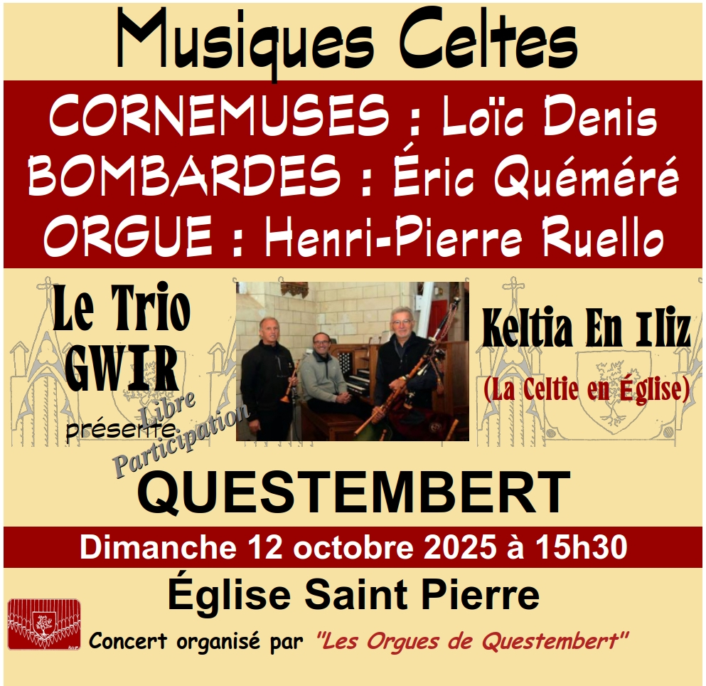 Musique celte (bombarde, cornemuse et orgue)