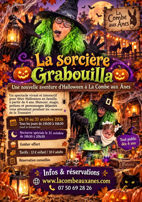 Halloween, une nouvelle aventure avec la sorcière Grabouilla
