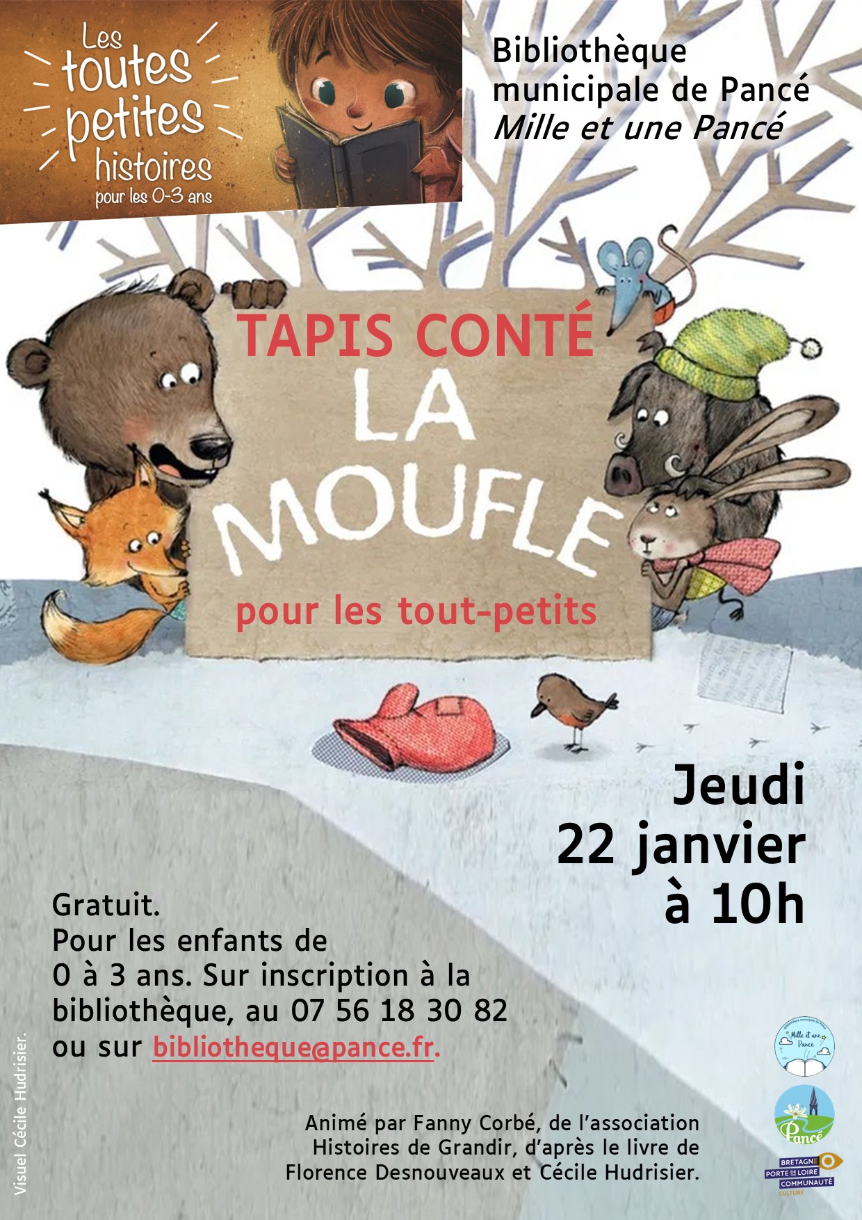 Tapis conté pour les tout-petits : "La moufle"
