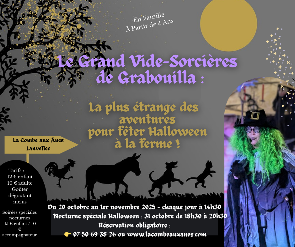 Spécial Nocturne : Grand Vide Sorcières de Grabouilla pour fêter Halloween