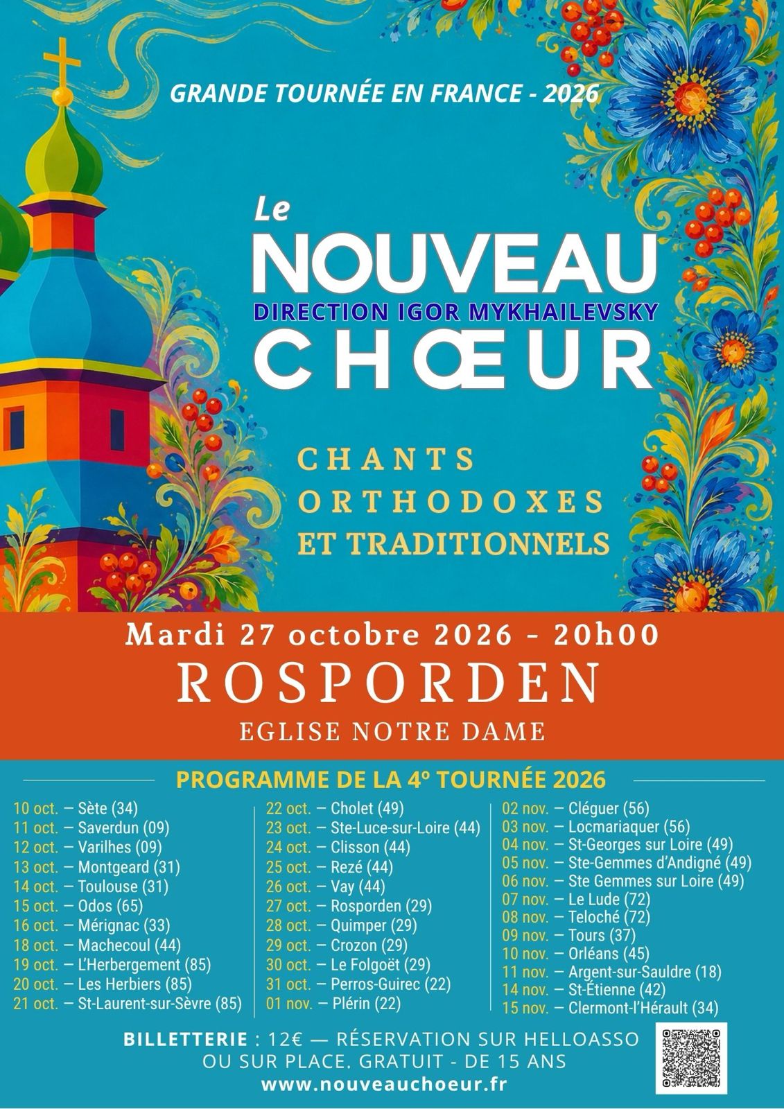 Le NOUVEAU CHOEUR CHANTS ORTHODOXES et TRADITIONNELS