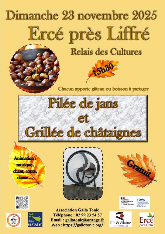 « Pilée de jans » et grillée de châtaignes