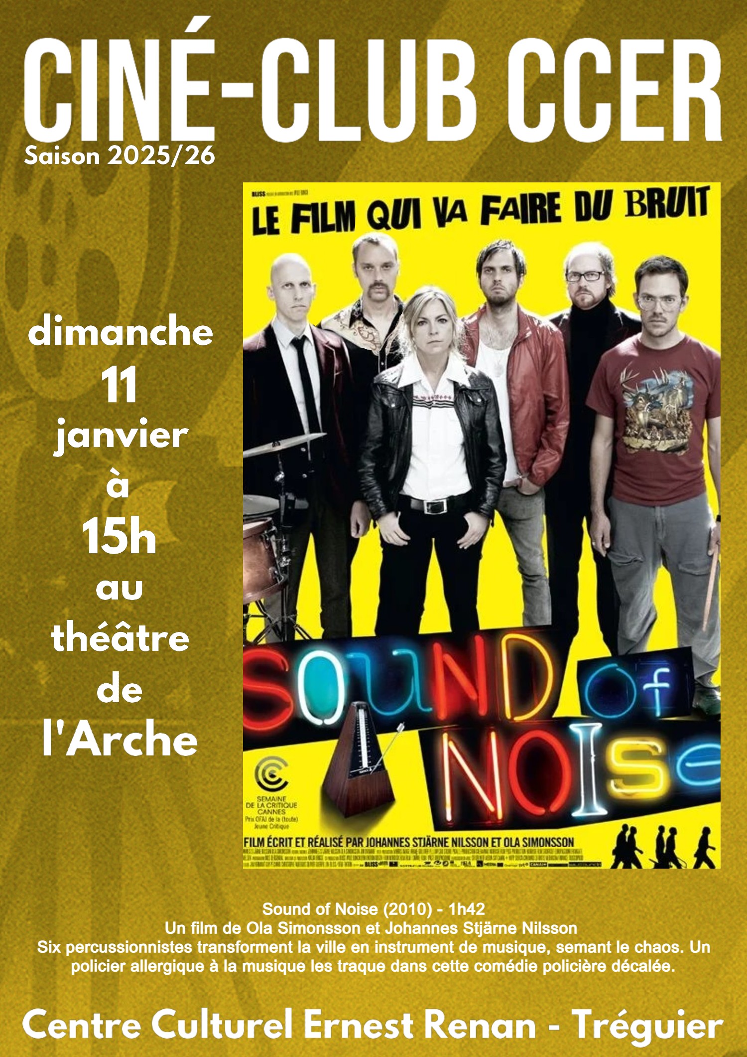 Ciné-Club CCER Tréguier - Sound of Noise