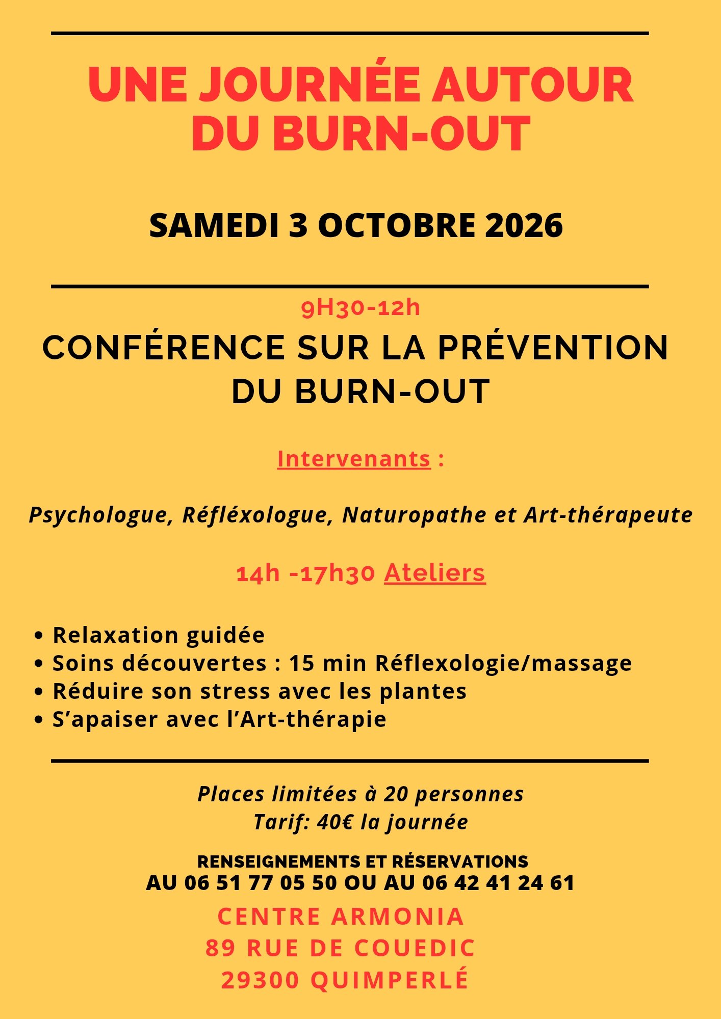 Une journée autour du burn out