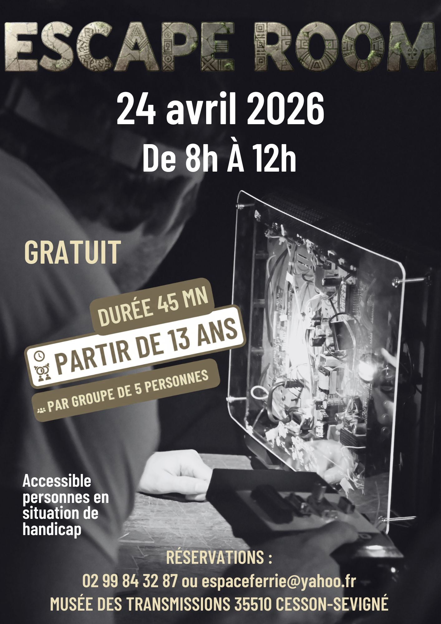 24 avril, nouvel Escape Room au musée des Transmissions