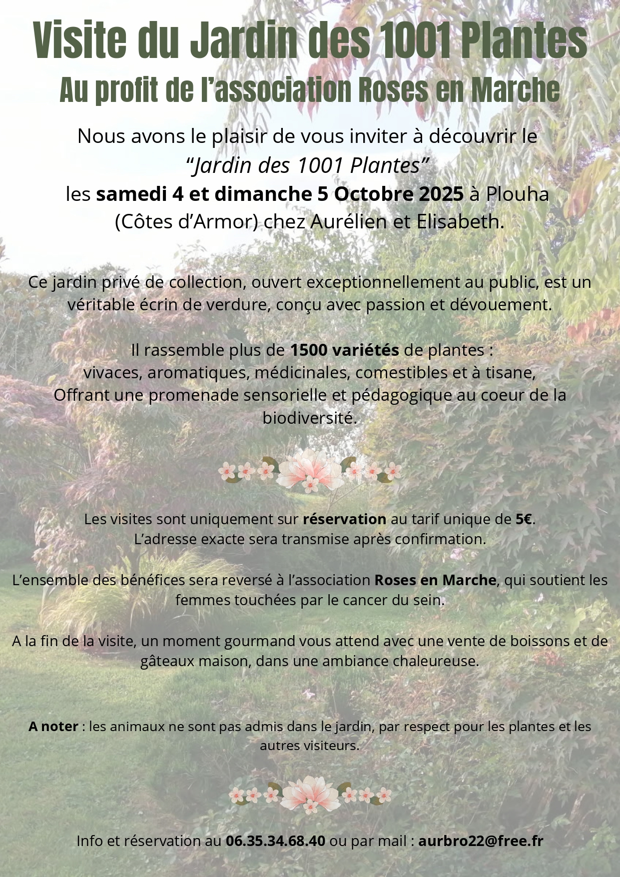 Visite d'un jardin de collections de plus de 1500 variétés de plantes